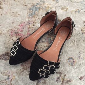 Jeffrey Campbell buckle flats